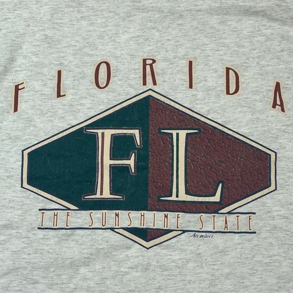 vintage cropped florida tshirt - Picture 2 of 2
